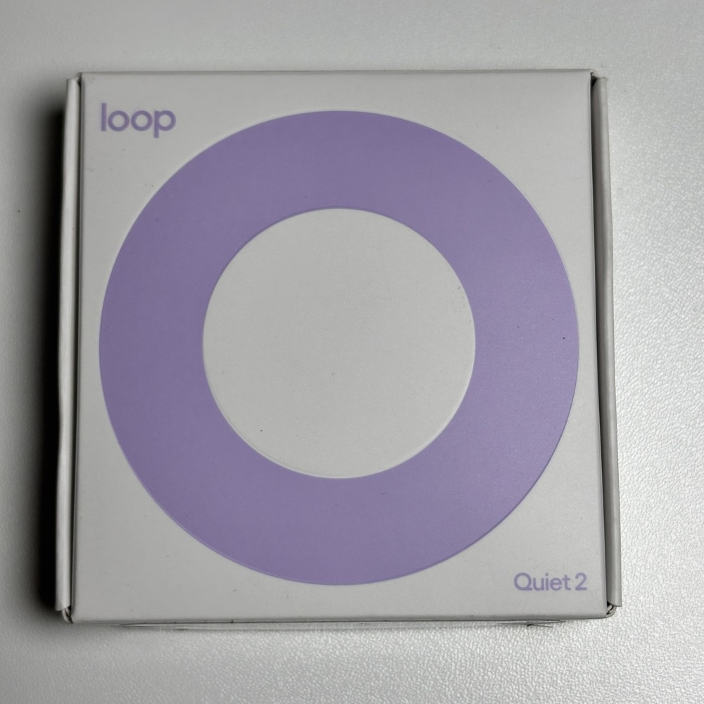 Loop Unisex Silicone Quiet 2 Earplugs Noise Reduction OS Violet New Open Box